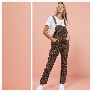 Minkpink Leopard Overalls